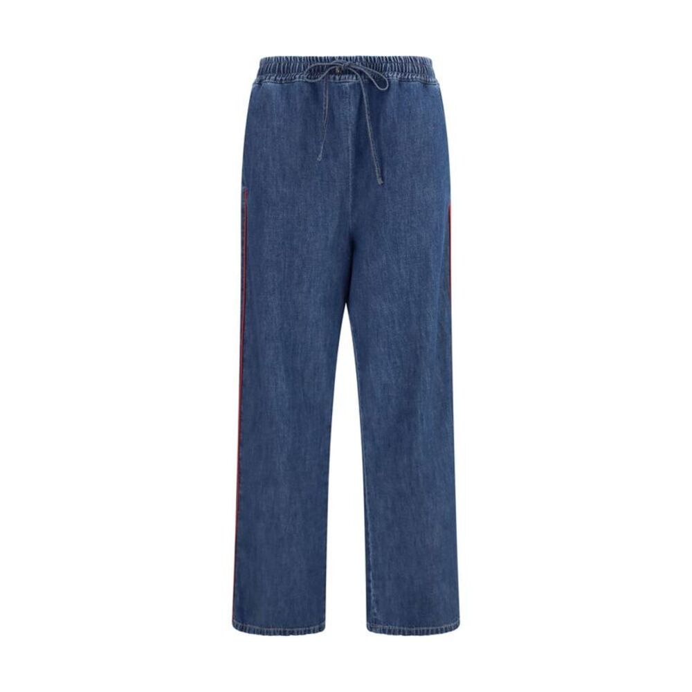 Valentino Garavani Blue Polyester Casual Women's Pants